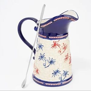 Temptations Firework Basketweave Pitcher w/ Spoon